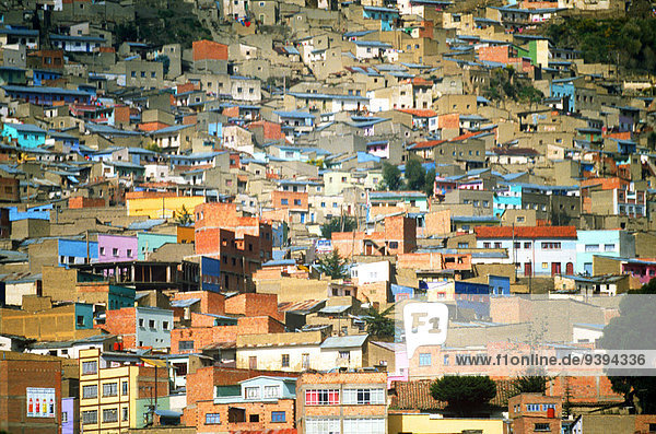 La Paz Hauptstadt Stadtansicht Stadtansichten Bolivien La Paz