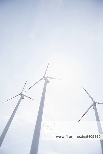 Windturbine, Windrad, Windräder, Energie, energiegeladen, Wind, 3, Elektrizität, Strom