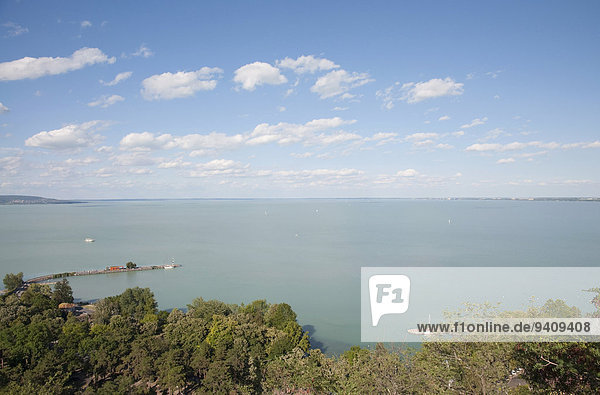 View of Lake Balaton from Tihany  Hungary
