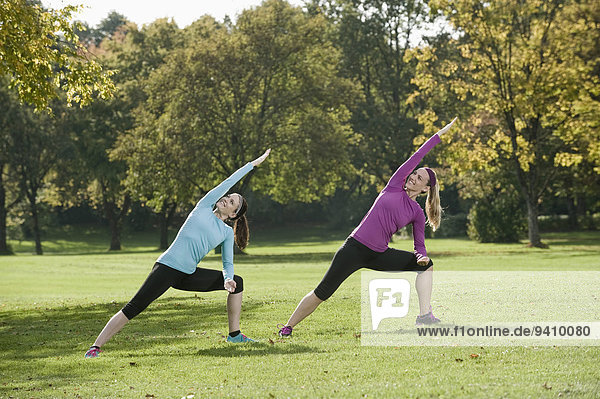 Women exercising in park  Woerthsee