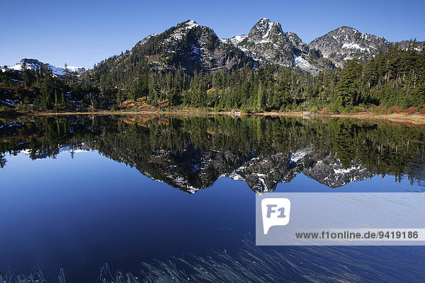 Picture Lake in den Northern Cascades  Kaskadenkette  Rockport  Washington  USA