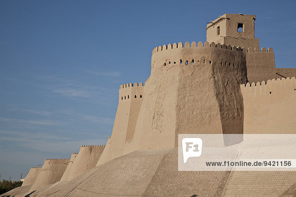 Ich?n Q?l??  Stadtmauern von Xiva  Seidenstraße  Provinz Xorazm  Usbekistan