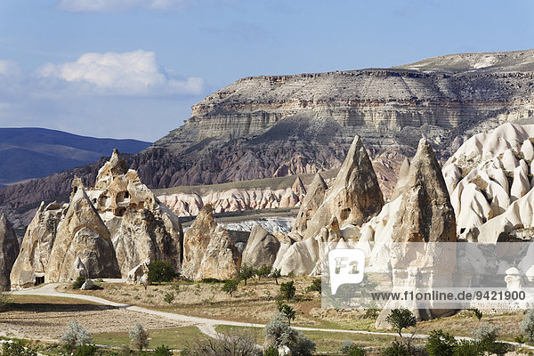 Tuffsteinformationen  Göreme Nationalpark  Provinz Nev?ehir  Kappadokien  Zentralanatolien  Anatolien  Türkei