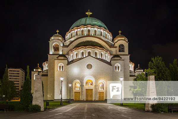 Dom des Heiligen Sava oder Kathedrale des Heiligen Sawa  Novi Beograd  Belgrad  Serbien
