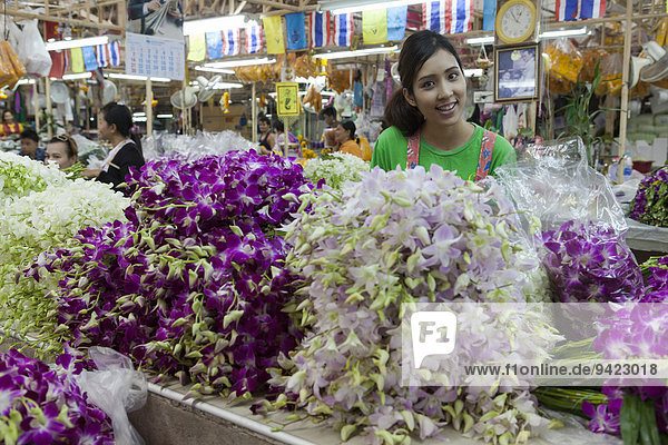 Blumenmarkt Yodpiman  Bangkok  Thailand