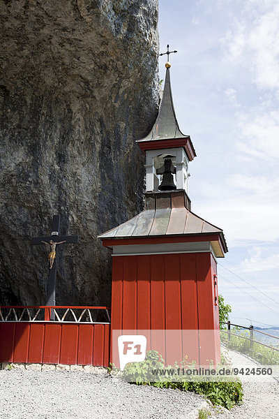 Das Wildkirchli im Appenzellerland im Alpstein  Schweizer Alpen  Schweiz  Europa  ÖffentlicherGrund