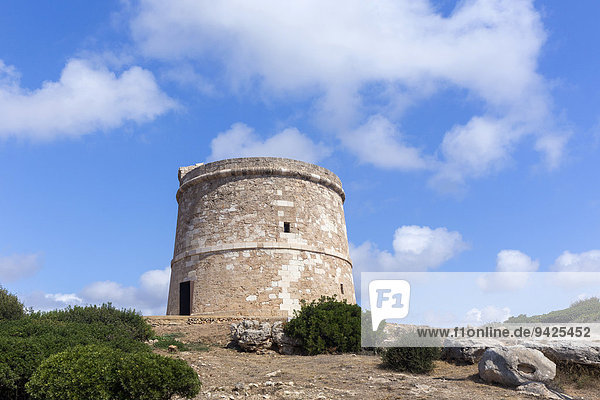 Old watchtower Son Ganxo Menorca Balearic Islands Spain