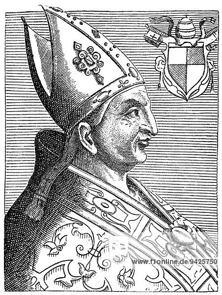 Pope John IV  Johannes IV  historical illustration