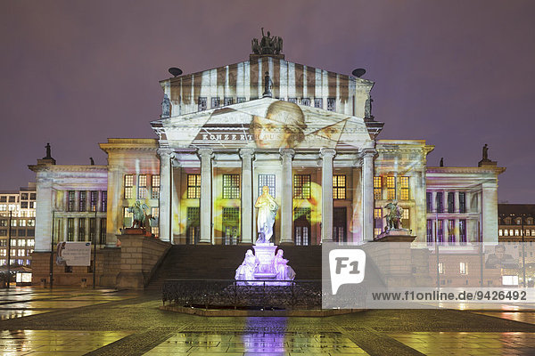 Konzerthaus am Gendarmenmarkt während des Festival of Lights 2014 Berlin Deutschland