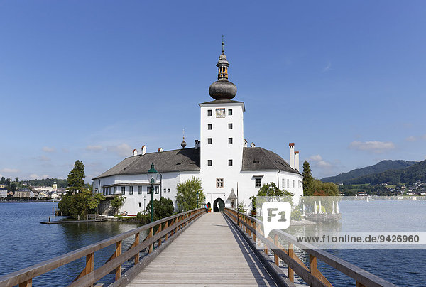 Seeschloss Ort castle  Gmunden  Lake Traun  Salzkammergut  Traunviertel region  Upper Austria  Austria