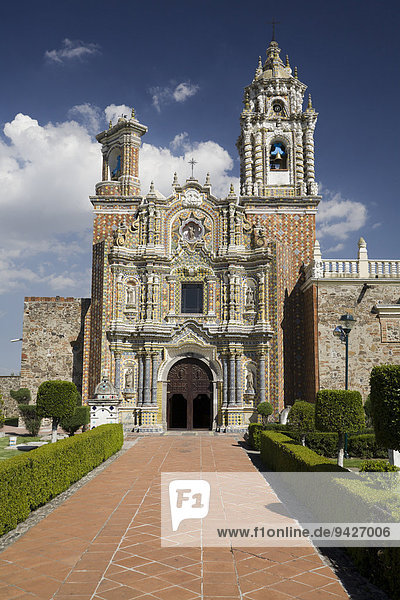 Kirche San Francisco Acatepec  Cholula  Puebla  Mexiko