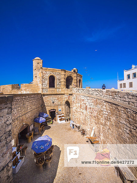 Sqala de la Kasbah  sea wall of the historic centre  Unesco World Heritage Site  Essaouira  Marrakesh-Tensift-El Haouz region  Morocco
