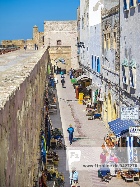 Sqala de la Kasbah  sea wall of the historic centre  Unesco World Heritage Site  Essaouira  Marrakesh-Tensift-El Haouz region  Morocco
