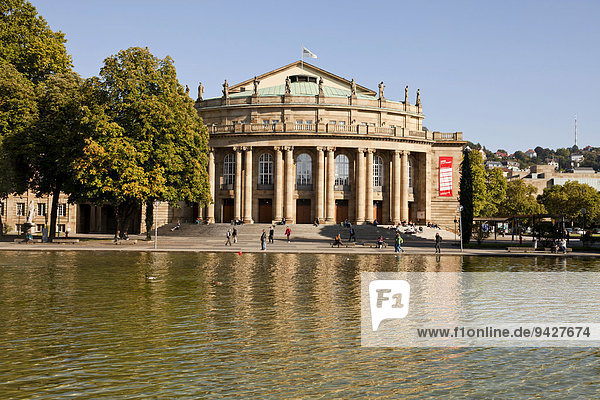 Opernhaus  Staatstheater im Schlossgarten  Stuttgart  Baden-Württemberg  Deutschland
