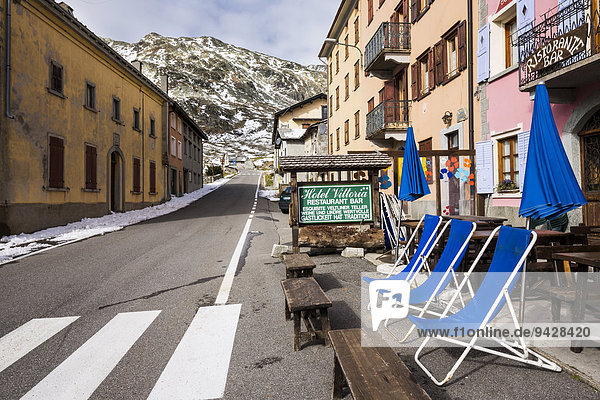 Splügen-Passstraße  Montespluga  Provinz Sondrio  Lombardei  Italien