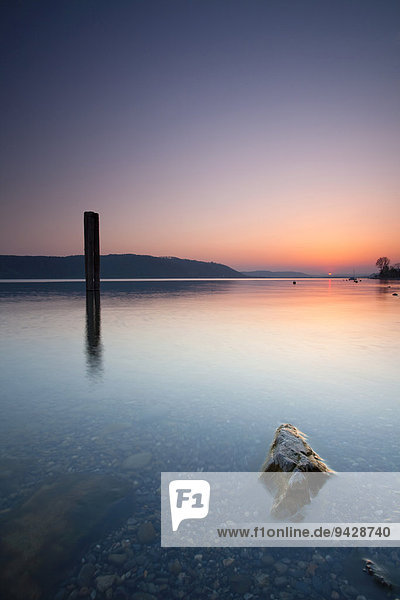Abendstimmung in Sipplingen am Bodensee  Baden-Württemberg  Deutschland  Europa