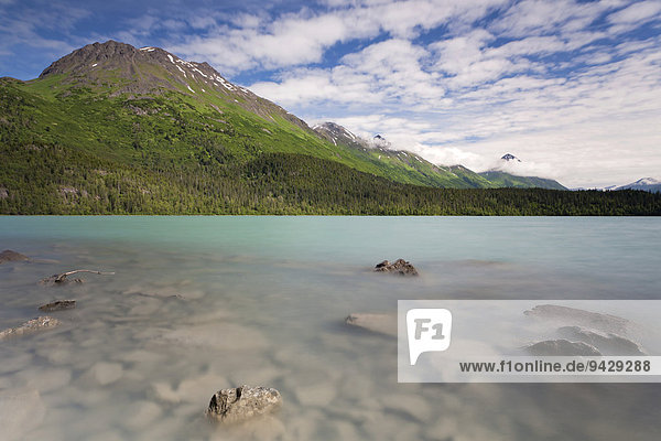Trail Lake in den Kenai Mountains  Halbinsel Kenai  Alaska  USA  ÖffentlicherGrund