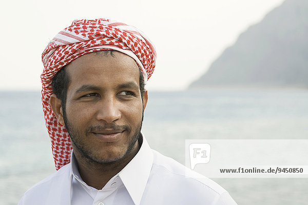 Portrait of a Bedouin young man from Dahab  Sinai  Egypt  Africa