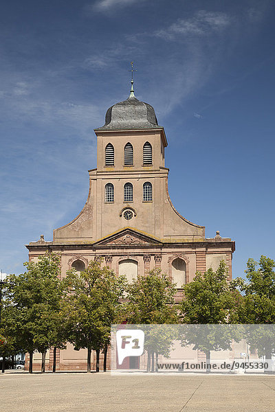 Kirche  Garnisonskirche St-Louis  Neuf-Brisach  Elsass  Frankreich  Europa