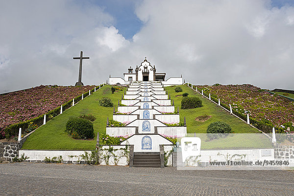Chapel Hermitage of Nossa Senhora da Paz  Vila Franca do Campo  São Miguel Iceland  Azores  Portugal  Europe