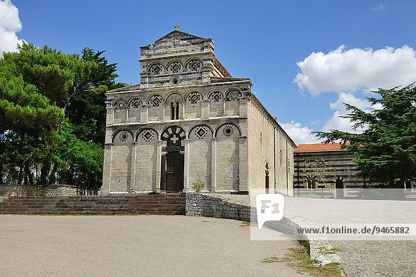 Kirche des Benediktinerklosters San Pietro di Sorres  Borutta  Provinz Sassari  Sardinien  Italien  Europa