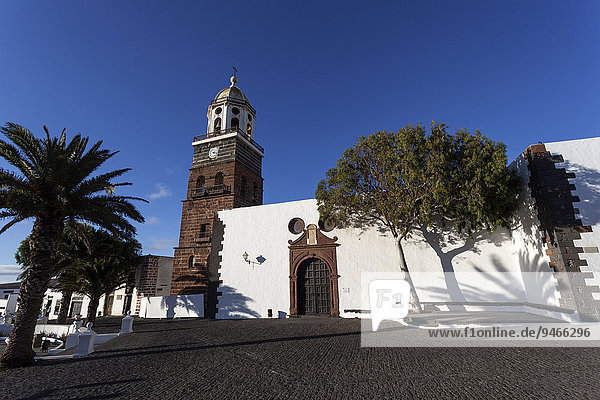 Iglesia de Nuestra Senora de Guadalupe  Abendlicht  Teguise  Lanzarote  Kanarische Inseln  Spanien  Europa
