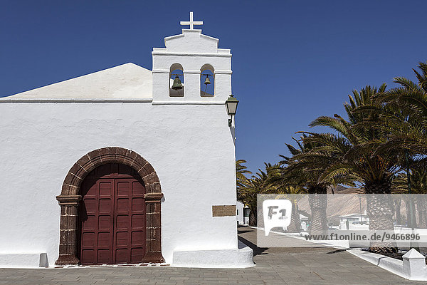 Kirche Iglesia San Marcial  Femes  Lanzarote  Kanarische Inseln  Spanien  Europa