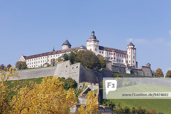 Festung Marienberg  Würzburg  Unterfranken  Bayern  Deutschland  Europa