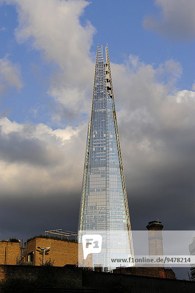 Wolkenkratzer Shard  South Bank  Southwark  London  England  Großbritannien  Europa