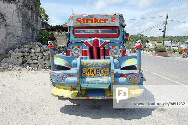 Jeepney bus Bohol Philippines Asia