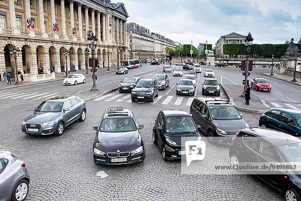 Paris Hauptstadt Straßenverkehr