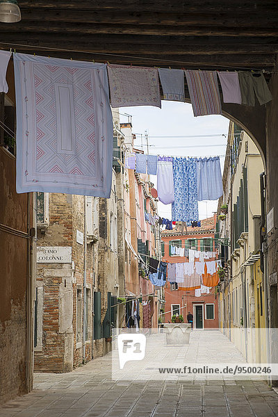 Gasse Castello Venedig Veneto Italien Europa