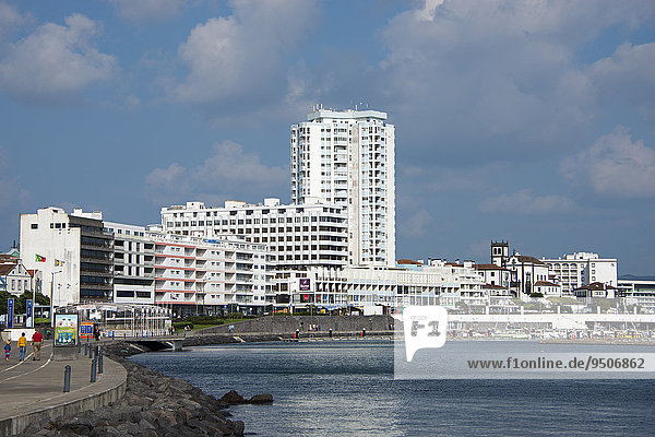 Ortsansicht  Ponta Delgada  Sao Miguel  Azoren  Portugal  Europa