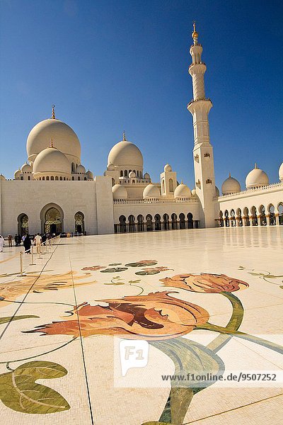 Abu Dhabi Hauptstadt Vereinigte Arabische Emirate VAE Moschee