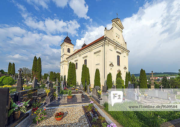 St. Laurentius Kirche  Bojkovice  Okres Uherské Hradi?t?  Region Zlin  Tschechien  Europa