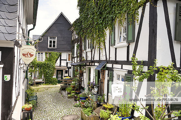 Historische Altstadt  Alter Flecken  Freudenberg  Siegerland  Nordrhein-Westfalen  Deutschland  Europa