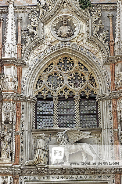 Porta della Carta  Dogenpalast  Markusplatz  Venedig  Venetien  Italien  Europa