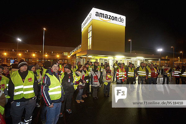 Strike in the Amazon distribution center  Koblenz  Rhineland-Palatinate  Germany  Europe