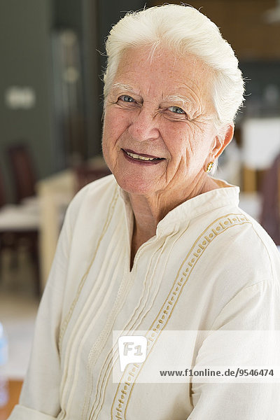 Portrait of smiling senior woman