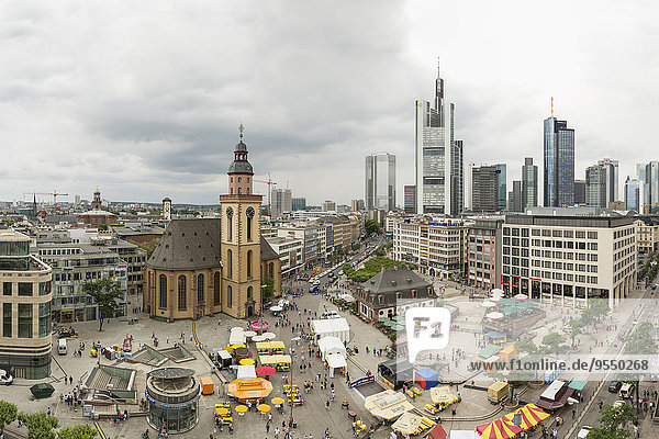 Deutschland  Hessen  Frankfurt  Hauptwache und Bankenviertel