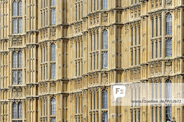 Großbritannien  London  Detail von Palace of Westminster