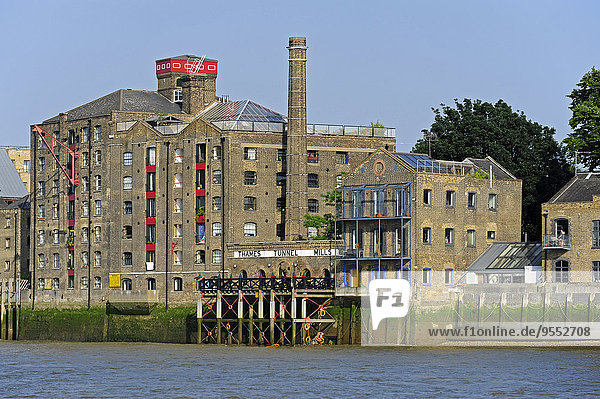 Großbritannien  London  Rotherhithe  Themse  Themse-Tunnelmühle