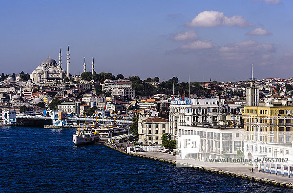 Türkei  Istanbul  Blick auf die Sultan Ahmed Moschee