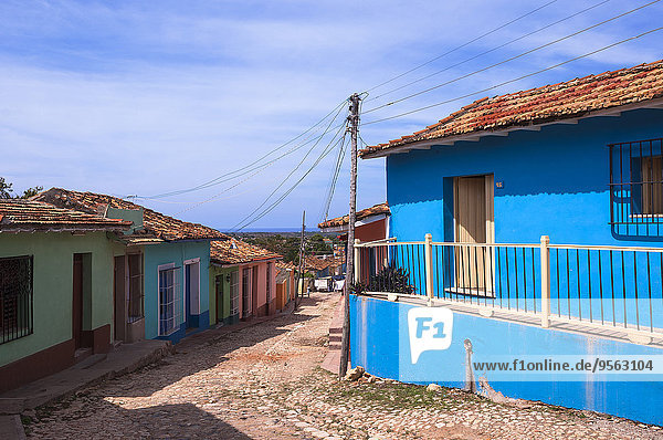 Städtisches Motiv Städtische Motive Straßenszene Karibik Westindische Inseln Trinidad und Tobago Kuba