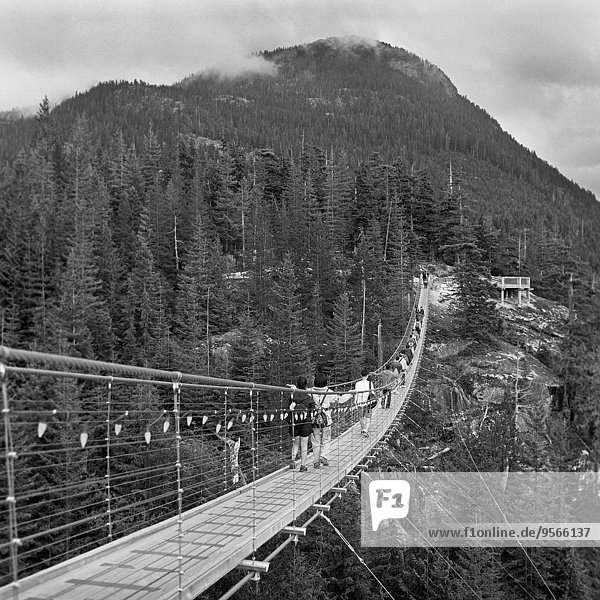 Fußgängerbrücke,führen,Berg,Mensch,Menschen,gehen