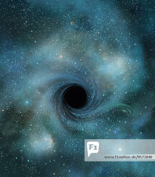 Schwarzes Loch im Weltall