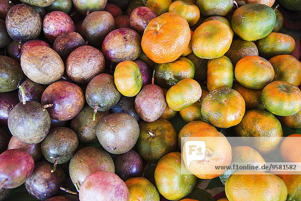Saint-Paul (Reunion Island)  May 2014: market  fruits