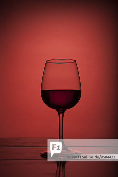 Glas Wein Rotwein Hintergrund rot