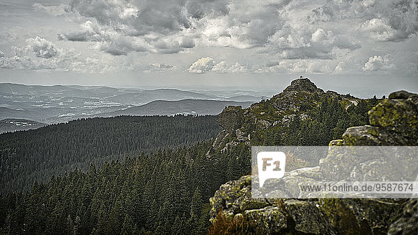 Deutschland  Bayerischer Wald  Blick vom Großen Arber
