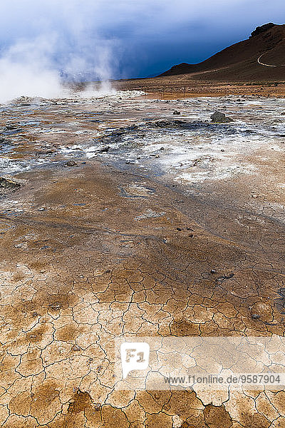 Island  Skutustadir  Krafla-Vulkangebiet  Geothermiegebiet bei Myvatn